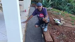 FINALIZEI O PISO DE TODO O RODAPÉ DA CASA DE NAEL E PATRÍCIA!