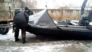 Универсальный  прицеп для большой аэролодки