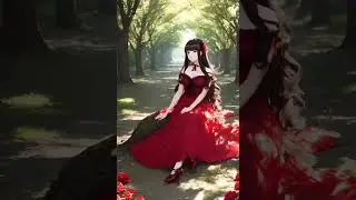 Красивая девушка отдыхает в ярком красивом парке.