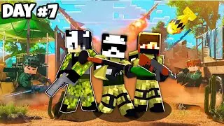 Joining INDIAN ARMY to Survive World war 3 in Minecraft