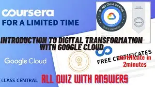 Introduction to Digital Transformation with Google Cloud, Coursera Quiz answers