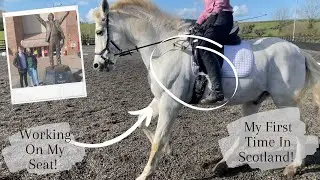 MY FIRST TIME IN SCOTLAND! / Working on my riding position and a spontaneous trip to Aberdeen!