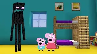 Enderman Visits Peppa Pig House