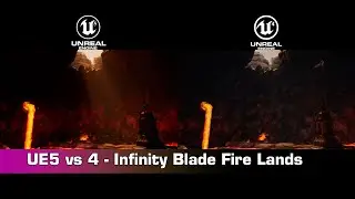 Infinity Blade Remastered in Unreal Engine 5 - Fire Lands Level - Unofficial