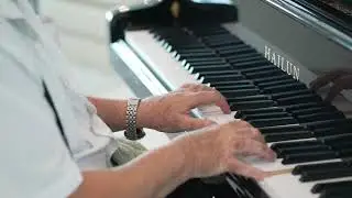 Hands of Old Man Pianist Playing Piano | Free Stock Footages