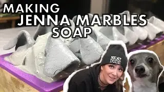 Making a Kermit soap for Jenna Marbles ll Cat and Raven Designs ll artisan soap making