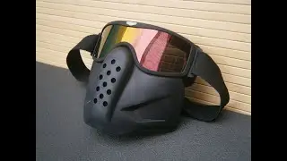 Захисна маска-трансформер Sport Сross М-7 чорна дзеркальна