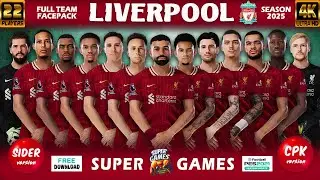 4K | LIVERPOOL Mega Facepack 2025 | SIDER ◆ CPK | PES 2021 | Football Life 2025 | All Patches