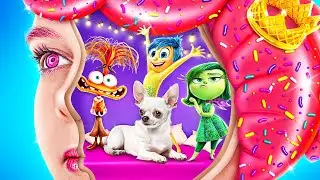 Inside Out 2 in Real Life! Emotions Build a Tiny House for Dog!