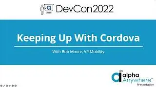 Keeping Up With Cordova