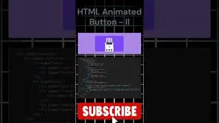 HTML Animated Button - II | Web Tech | 