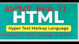 Basic HTML Part 11