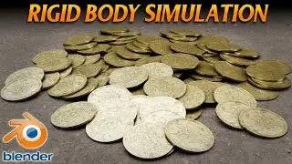 How to Make a Pile of Coins in Blender (Rigid Body Simulation)