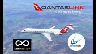 Infinite Flight:  QantasLink | Boeing 717-200 | Canberra (YSCB) - Sydney (YSSY) | Timelapse