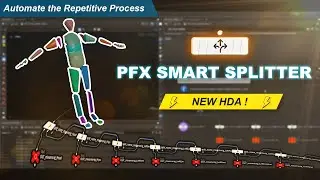 Automate Object Splits in Houdini | PFX Smart Splitter HDA | Procedural FX