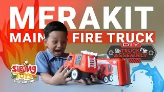 MERAKIT MAINAN MOBIL PEMADAM KEBAKARAN (FIRE TRUCK) |  DIY TRUCK ASSEMBLY  | SIRUNG TOYS