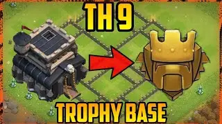 New TH9 TROPHY/HYBRID BASE 2021| Town Hall 9 TROPHY Base Design - Clash of Clans!