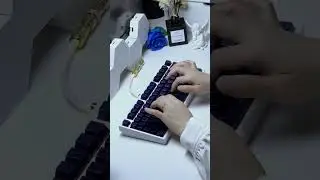 Indigo Ceramic Keycaps Elegantly Grace Your Typing with an Unparalleled Refinement