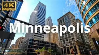Minneapolis, USA 4K Walking Tour September 2023 - Downtown, University Campus, Mississippi River