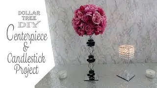 Dollar Tree DIY / Centerpiece & Gem Candleholder / Paris Theme DIY