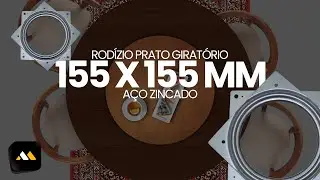 Rodízio Prato Giratório 155 X 155 Mm - MK