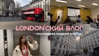 LONDON’СКИЙ ВЛОГ: последняя неделя в King’s College London - обзор комнаты, работа в группе, встречи