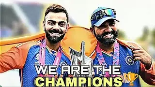 INDIA ARE THE CHAMPIONS OF T20 WC 2024 X STATUS VIDEO 🏆🥰 || #t20wc2024 #indiachampions #trending