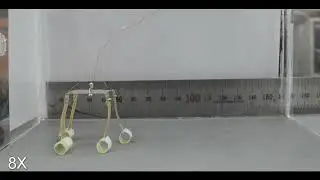 Soft robot walking on flat surface
