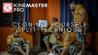 SPLIT VIDEO/CLONE YOURSELF TUTORIAL ON KINEMASTER PRO ANDROID/iOS