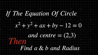 Circle Equation Solved Problem  || How to Find Radius of Circle || Class 12 Maths