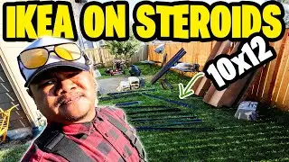 IKEA ON STEROIDS is right! Building a 10x12 Gazebo kit for our backyard! 😅