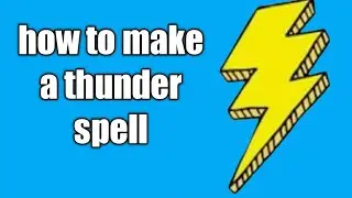 how to make a thunder spell (roblox studio)