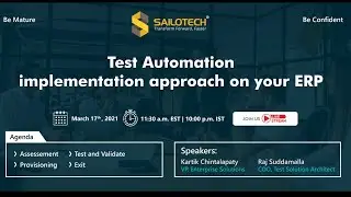 Test Automation implementation approach on your ERP