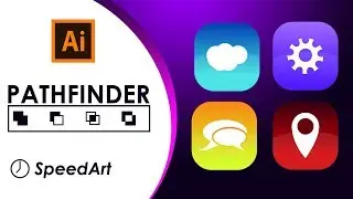 SpeedArt - How To Create Vector ICONS in Illustrator (FREE Source File)