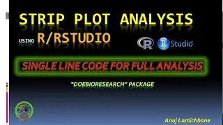 Strip Plot Analysis in Rstudio | Beginners tutorial