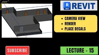 HOW TO PLACE DECALS, CAMERA VIEW AND RENDER VIEW IN REVIT ARCHITECTURE AND V-RAY