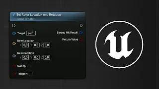 Set Actor Location and Rotation (Functions) - Tüm Node'lara Bakış | Unreal Engine 5 Tutorial(Türkçe)