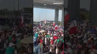 Três quilómetros a pé até ao Parque Tejo