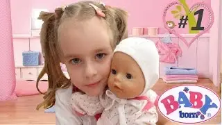 БЕБИ БОН КАК УХАЖИВАТЬ ЗА МАЛЫШОМ  Baby born play for girls