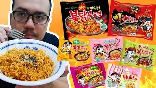 nyobain semua rasa samyang