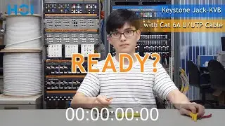 Fast Termination of Cat 6A Unshielded Keystone Jack (w/UTP cable)