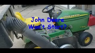 John Deere Garden Tractor Wont Start (Just Clicking)