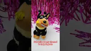 The dog is crying 