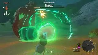 Zelda: Fighting Hinox with only recall, two rocks and a stick