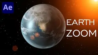 After Effects Tutorial Earth Zoom Animation ( Easy Way )
