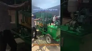 diesel power hydaulic cement concrete interlocking lego block making machine for ecological bricks
