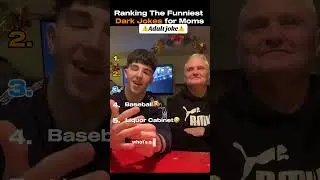 Ranking the Funniest Dark Jokes With Mom 😳😂 #shorts #funny #joke #darkhumor