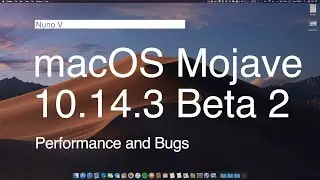macOS Mojave 10.14.3 Beta 2 - Performance and Bugs