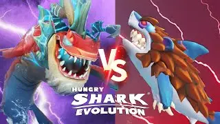Sharnarok vs Wereshark HUNGRY SHARK WORLD | KAIJU GAMER PH