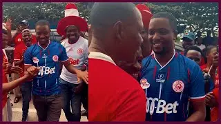 MSEMAJI AHMEDY ALLY APOKELEWA KAMA MFALME NA  MASHABIKI WA SIMBA.